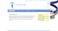 Desktop Screenshot of dr-heim.de