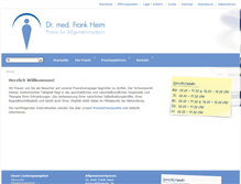 Tablet Screenshot of dr-heim.de
